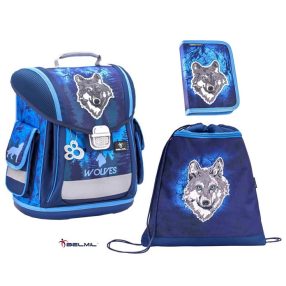   Belmil Sporty Mountain Wolf/Farkas iskolatáska szett (404-5)