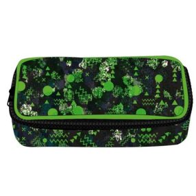 Belmil szögletes bedobós tolltartó, Geometric