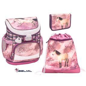   Belmil mini-fit Horse Champion ergonomikus iskolatáska szett (405-33) 
