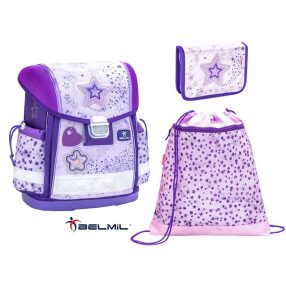   Belmil Classy iskolatáska szett, Shining Star Purple (403-13)