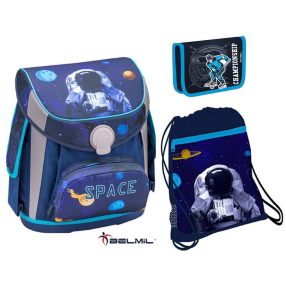   Belmil Cube Spaceman iskolatáska szett (405-47) hokis tolltartóval