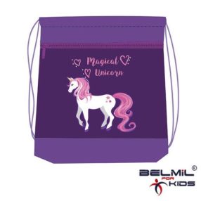 Belmil hálós és zsebes tornazsák, Lovas/Magical Unicorn