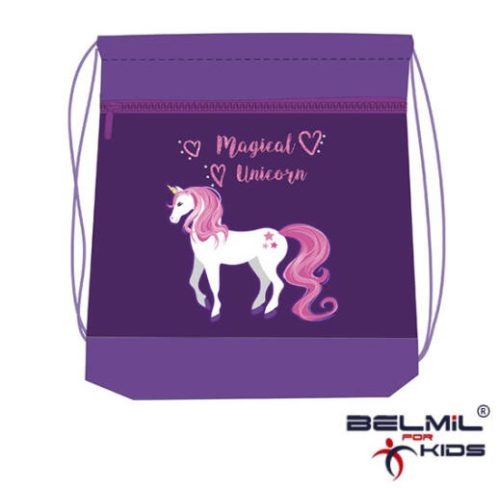 Belmil hálós és zsebes tornazsák, Magical Unicorn/Lovas