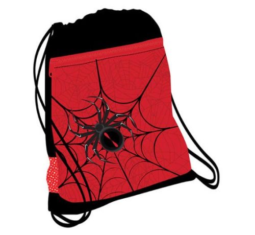 Belmil hálós és zsebes tornazsák, Állatos/Spiders Red