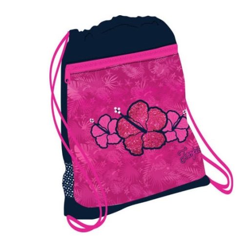 Belmil hálós és zsebes tornazsák, Tropical Pink