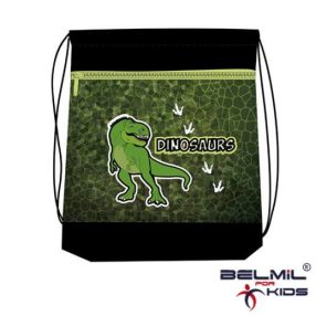 Belmil hálós és zsebes tornazsák, Dinos/T Rex lábnyomok