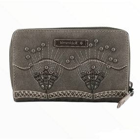   Kimmidoll Pénztárca, Ayana Kollekció, patentos-cipzáras, Barna, 15x9,5x2,5 cm (33619-909BRO) 