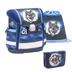   Belmil Classy iskolatáska szett, Farkas/Wolf Moon/Montain Wolf (403-13)