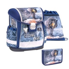 Belmil Classy  iskolatáska szett, Stone Age/Tigris (403-13)