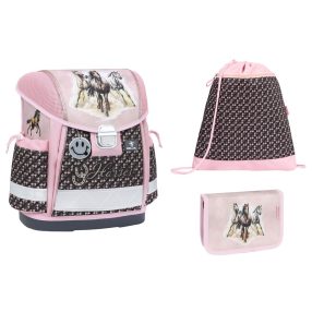   Belmil Classy iskolatáska szett, Lovas/Horses Love (403-13/AG) AGR Tanusítvánnyal 
