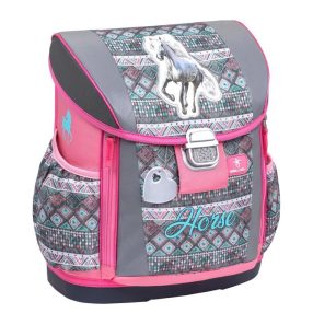   Belmil Customize-Me Lovas/Horse Aruba Blue iskolatáska (404-20/AG) AGR Tanúsítvánnyal
