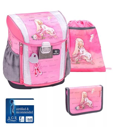 Belmil Customize-Me Balett Dark Pink iskolatáska szett (404-20)