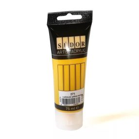  Akrilfesték, művész tubusban, Cadmium Sárga/271 (75 ml) - Südor 