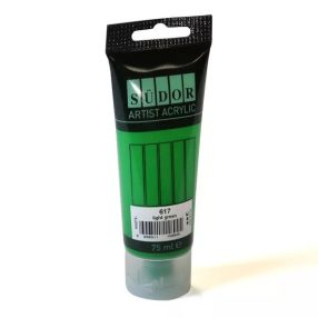   Akrilfesték, művész tubusban, Világoszöld/617 (75 ml) - Südor 