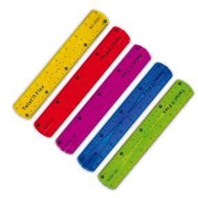 20 cm School Art flexibilis vonalzó, vegyes színek (1 db)