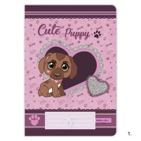 Belmil szótár füzet, Kutyus Pink, 40 lapos, A/5 (31-40)