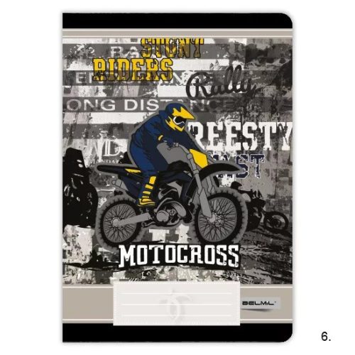 Belmil szótár füzet, Autó/Motorscross, 40 lapos, A/5 (31-40)