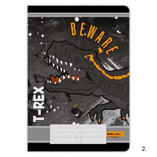 Dinó - Belmil T-Rex 2. osztályos füzet, 40 lapos, A/5