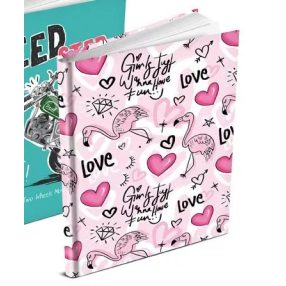 Emlékkönyv, Flamingo (14x190 mm)