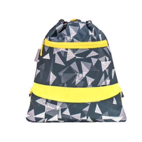 Belmil hálós és zsebes tornazsák, Mintás/High Powered Yellow 