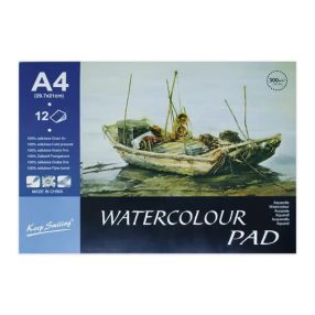   Rajzlap/Akvarell Blokk, Hidegen Préselt, A/4, 12 Ív (300 g) 