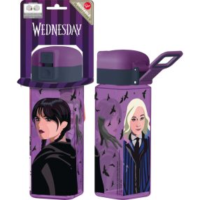   Biztonsági záras négyzet alakú kulacs, Wednesday (550 ml)