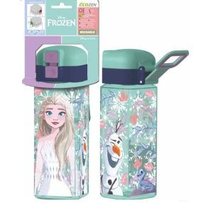 Biztonsági záras négyzet alakú kulacs, Frozen (550 ml)