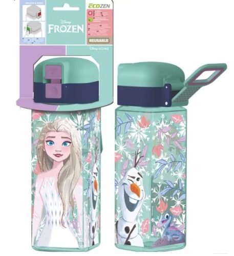 Biztonsági záras négyzet alakú kulacs, Frozen (550 ml)