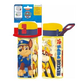   Biztonsági záras négyzet alakú kulacs, Paw/Mancs őrjárat (550 ml)