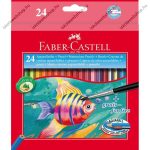   Faber-Castell aquarell színesceruza, 24 db + ajándék ecset