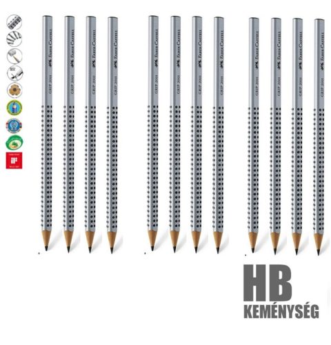 Faber-Castell GRIP 2001 HB grafitceruza, 12 db