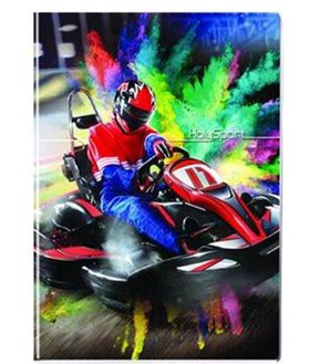 Sport - HolySport, Versenyautó kockás füzet, A/4 