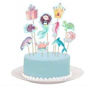 Parti kellék, Sütemény dekoráció, Hableány