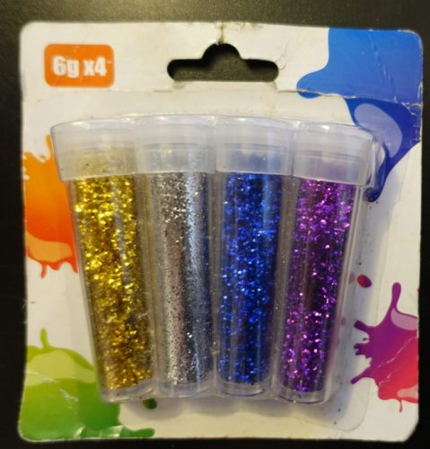 Csillámpor, 4 db x 6 gramm