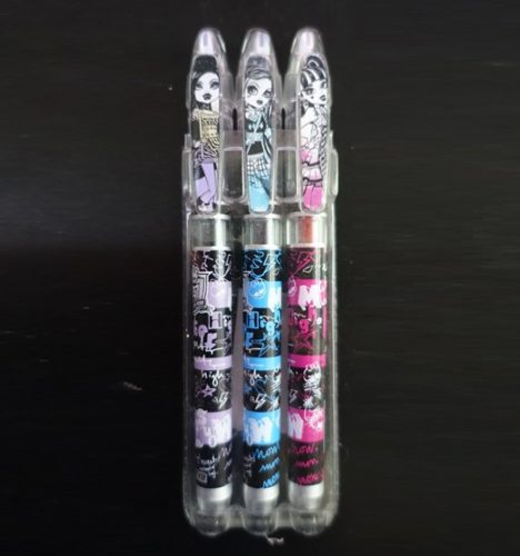 Monster High zselés toll készlet, 3 db (kék, fekete, piros) 