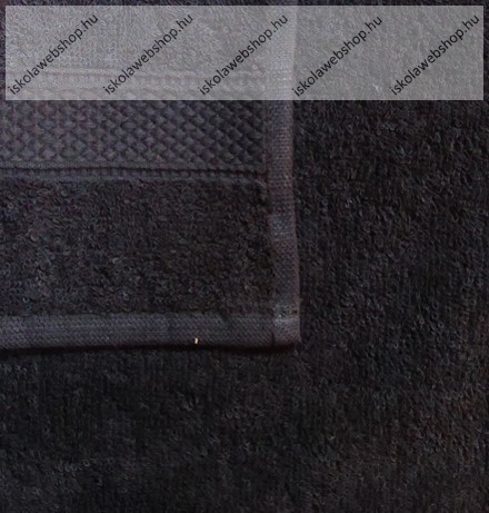 Frottír törölköző, Fekete, 30x50 cm