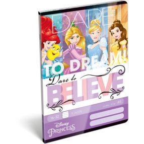   Hercegnős Princess Dream 2. osztályos vonalas füzet, A5/16-32