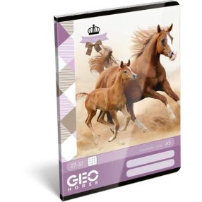 Állatos- Lovas 2. osztályos vonalas füzet, A5/20-32