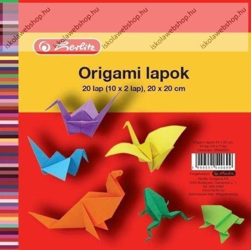 Origami lapok 20x20 cm (20 ív) - Herlitz