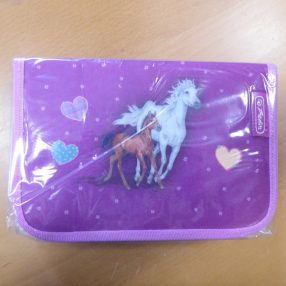   Herlitz kihajtható tolltartó, Lovas/Spirit, 2 klapnis (31 részes töltött)