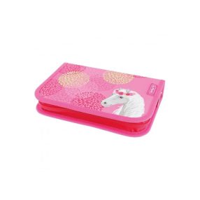   Herlitz kihajtható tolltartó, Lovas/Bloomy Horse, 2 klapnis (31 részes töltött)