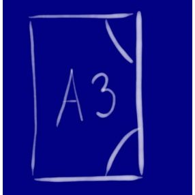 Gumis mappa/dosszié, A3 méret